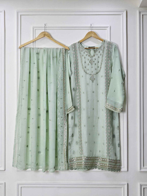 Chiffon Charm Three Piece