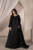 Black embroidered Pakistani 3 piece suit with dupatta for women - photo 2