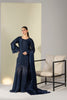 Navy blue embroidered Pakistani 3 piece suit with dupatta for women - photo 2