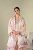 Peach floral embroidered 3 piece Pakistani suit for women with floral dupatta - photo 3